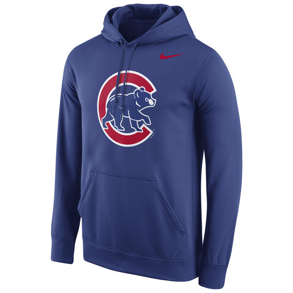 Men Chicago Cubs Nike Logo Performance Pullover Hoodie Royal->pittsburgh pirates->MLB Jersey